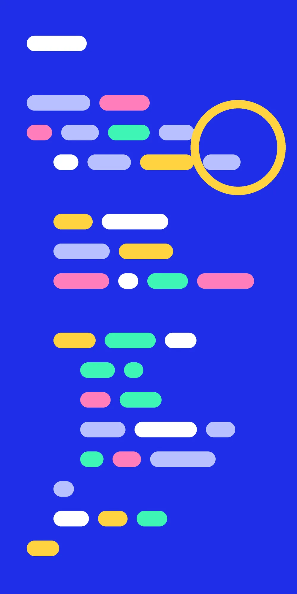 Abstract illustration in the Echo Alpha colour palette representing the PDF Scanner app